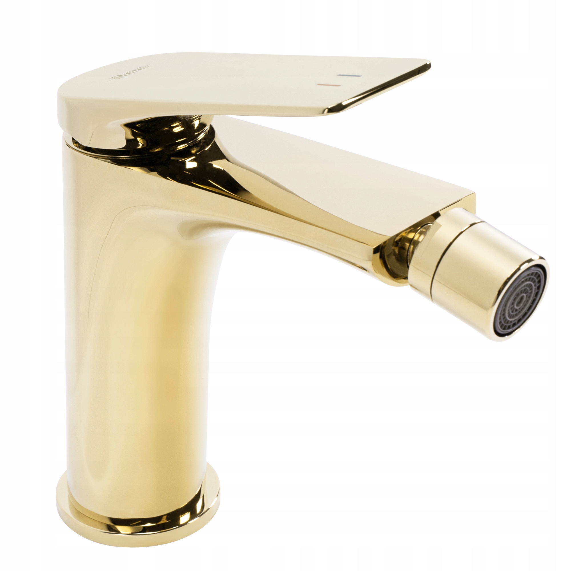 Bateria AVALON złota bidetowa z ruchomą wylewką Rea