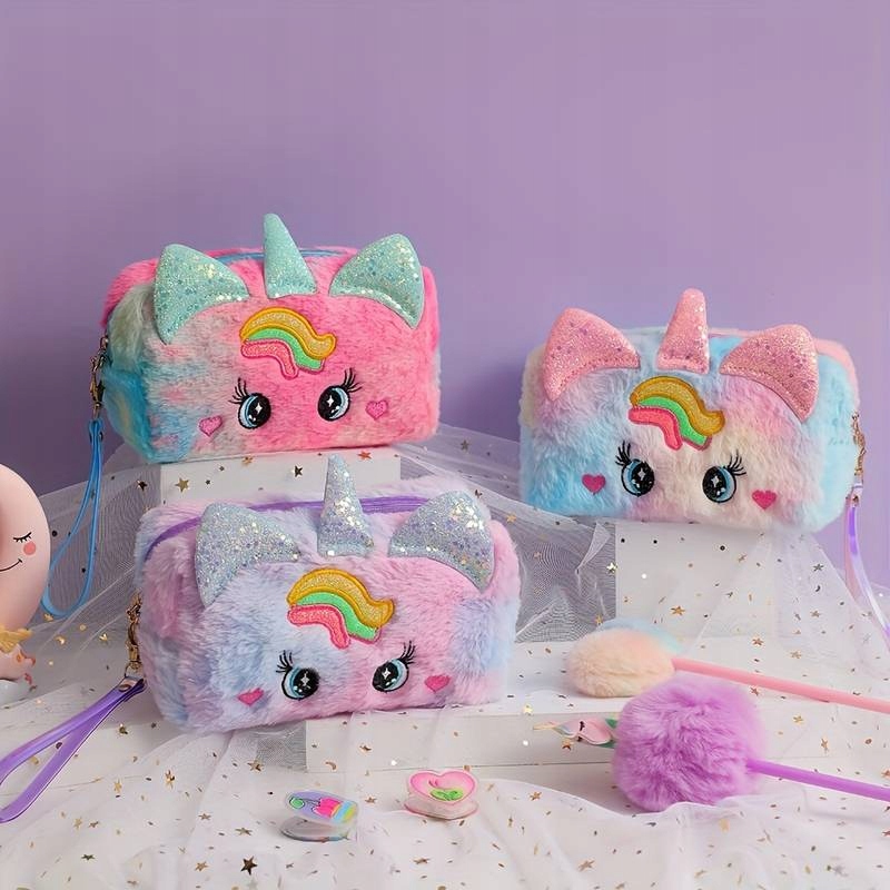 PIÓRNIK SZKOLNY 3D JEDNOROŻEC DLA DZIEWCZYNKI KOTEK DO SZKOŁY RÓŻOWY EAN (GTIN) 5906815401917