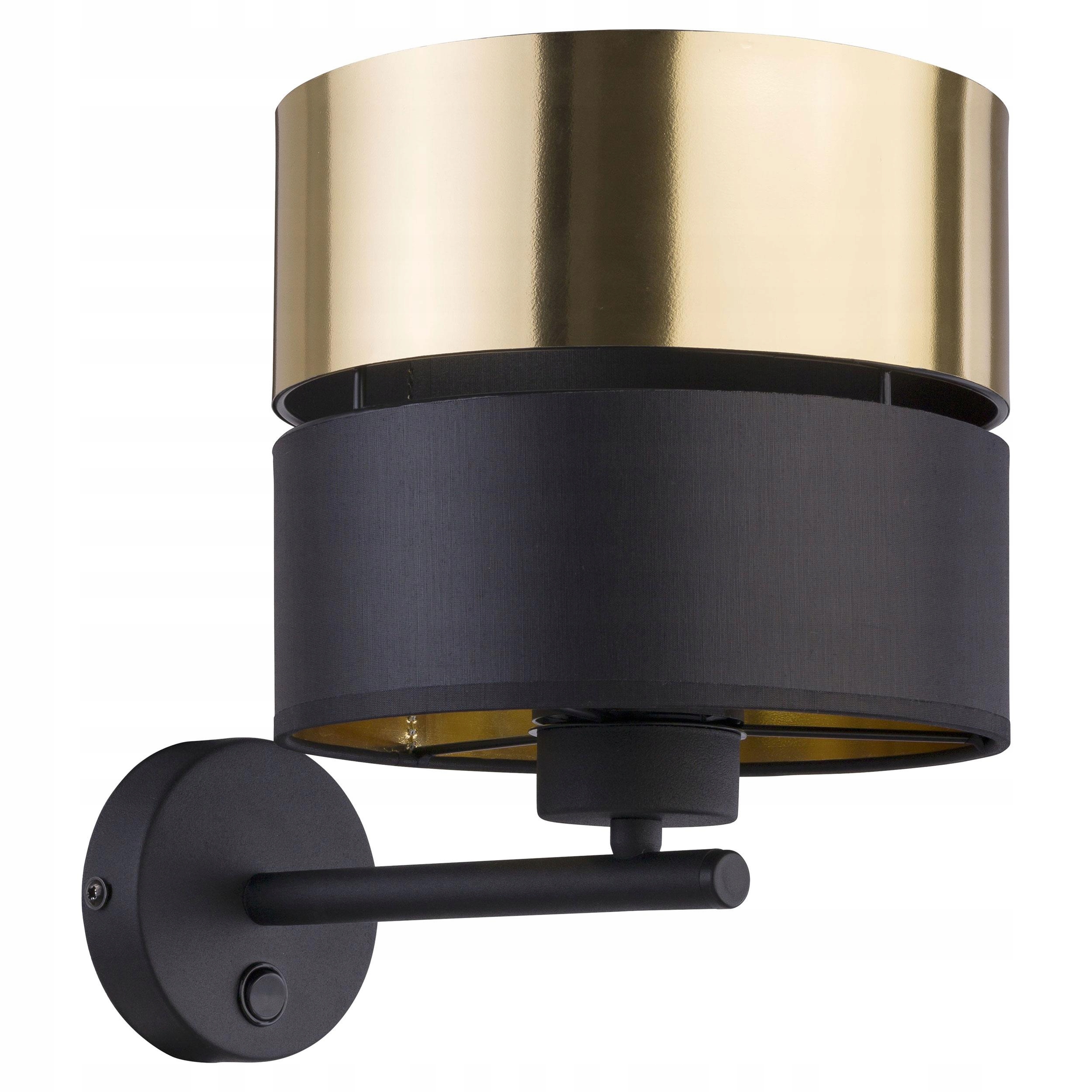 Nástenné svietidlo TK-Lighting čierne, žlté E27 60 W