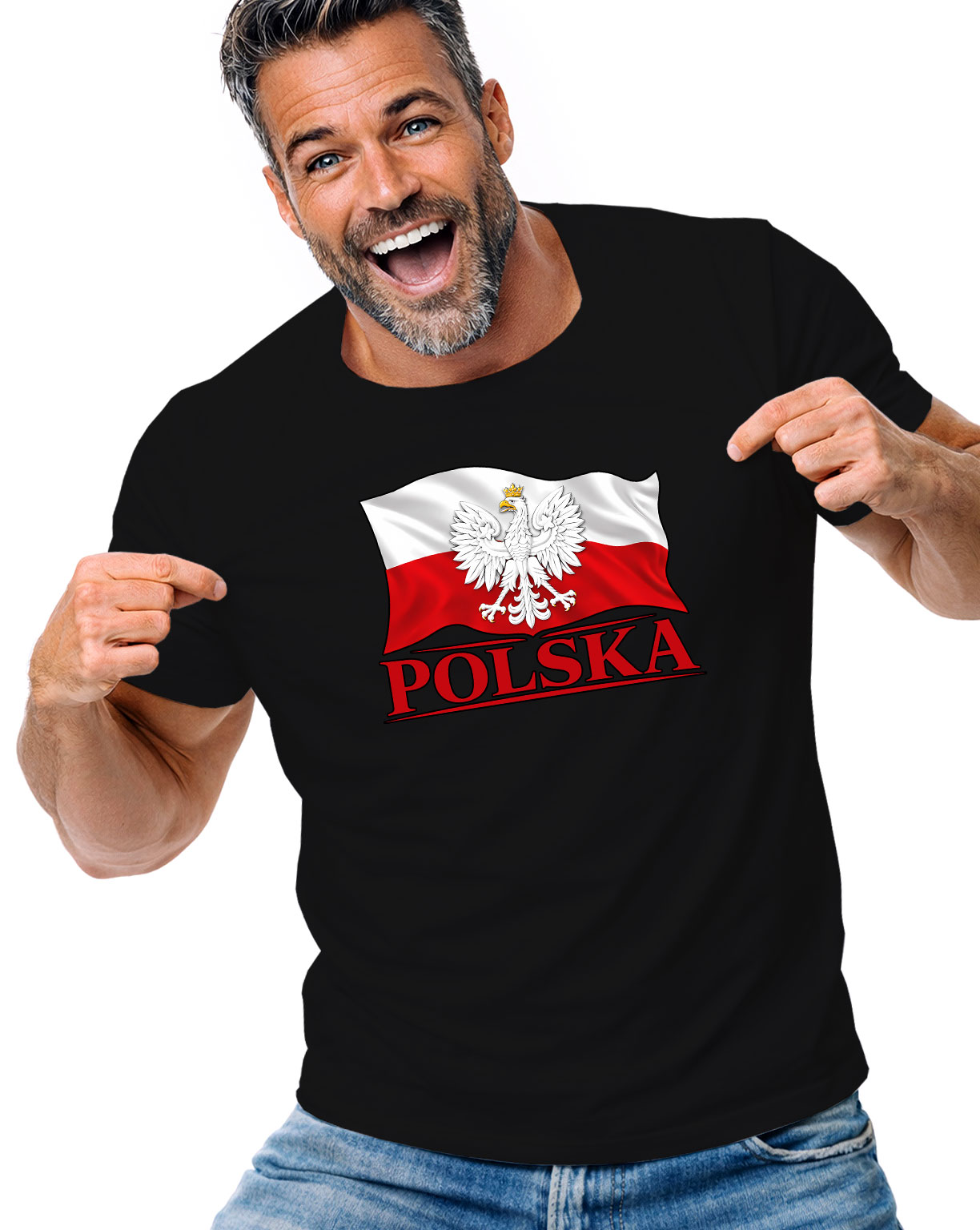 Tričko Tričko Pánské Polská Národní Vlajka Orel Vlastenecký Dárek S