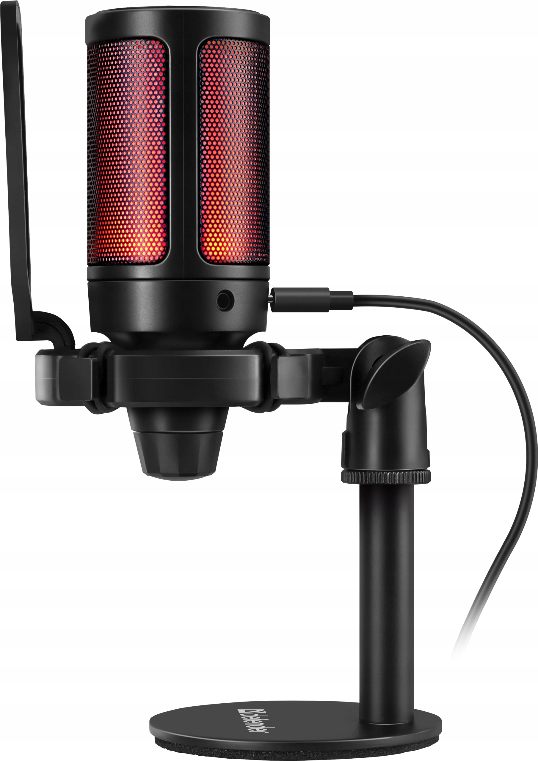 Mikrofon USB do Komputera Gamingowy Pop-Filter Pojemnościowy Funkcja Wycisz Marka Defender