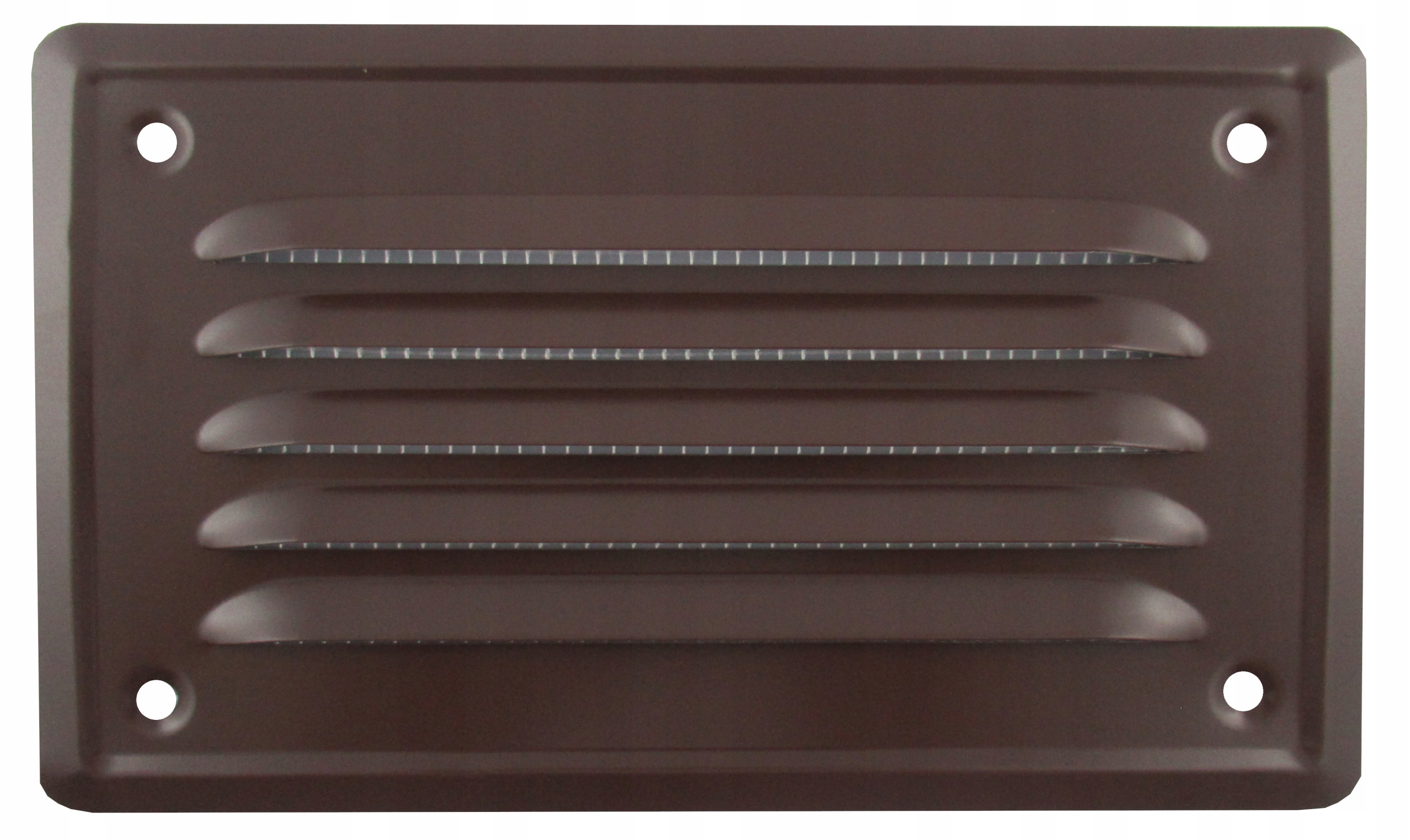 KRATKA WENTYLACYJNA 7X14 SIATKA SKOŚNA BRĄZ METAL