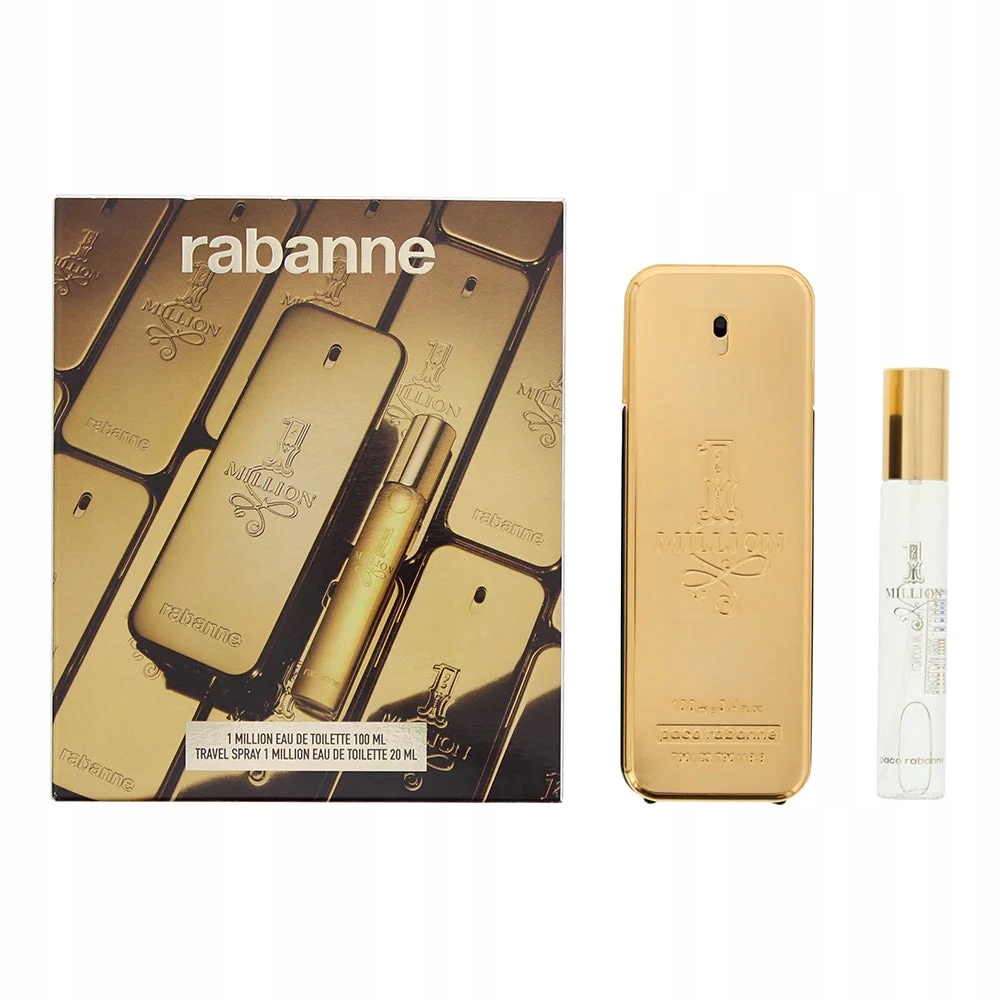 Paco Rabanne 1 Million Men sada toaletní voda sprej 100 ml voda