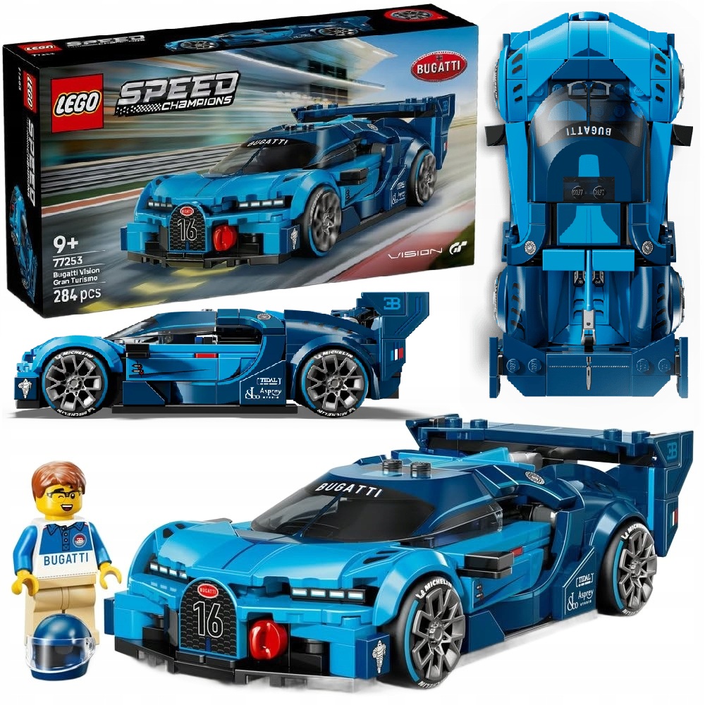 LEGO SPEED CHAMPIONS 77253 HIPERSAMOCHÓD SPORTOWY BUGATTI VISION GT