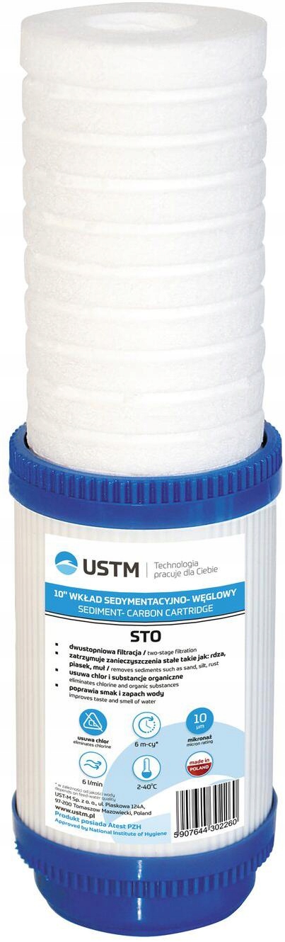 

Filtr Do Wody Wkład Sedymentacyjno Węglowy Ustm