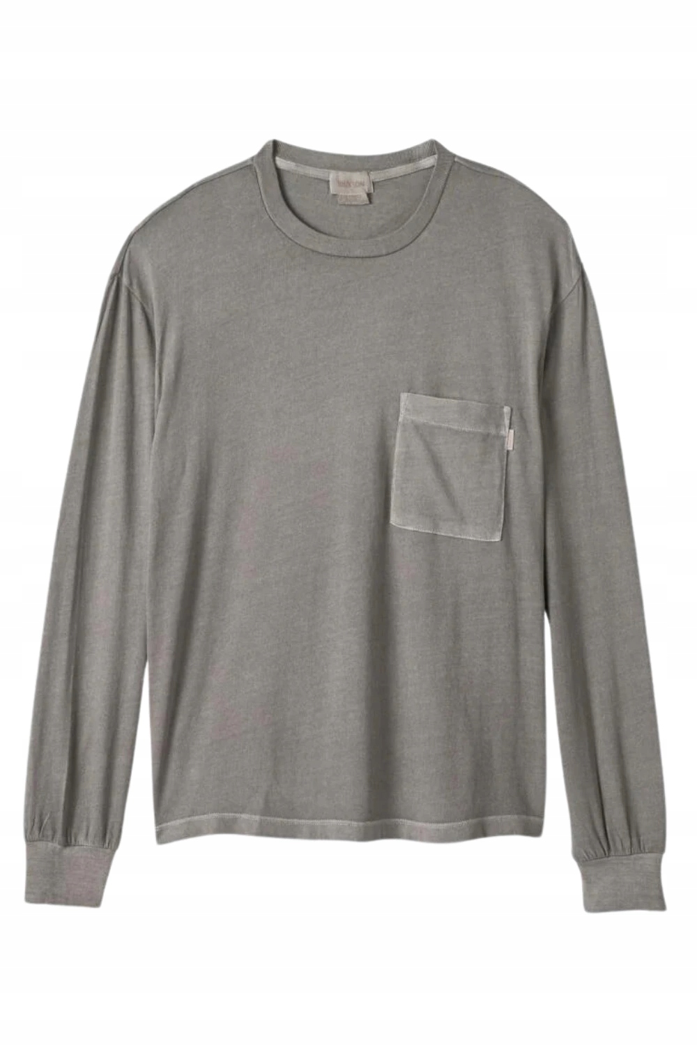 Dámské Tričko Brixton Carefree s kapsou, dlouhý rukáv, bavlna, šedé, velikost S