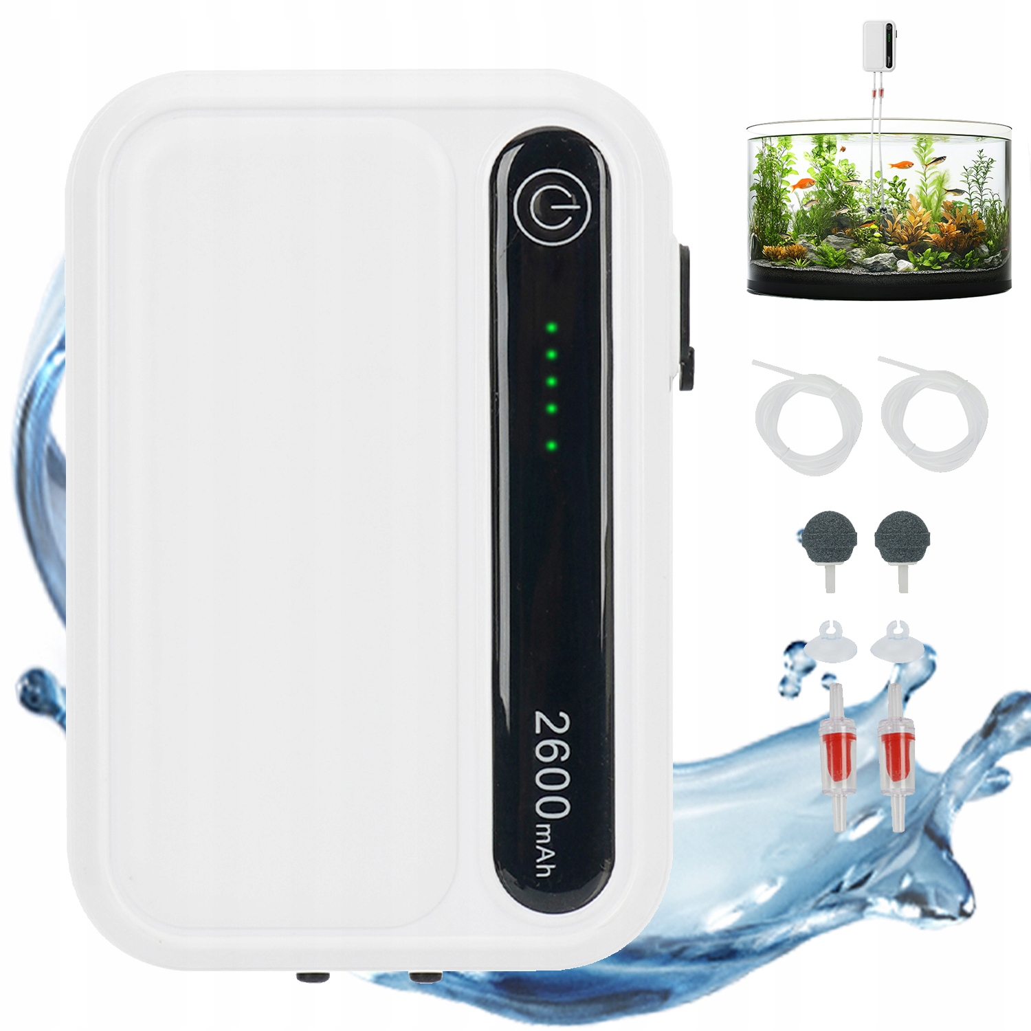 Levně Multifunkční Vzduchová Pumpa Do Akvária 2 Režimy Pro Akvárium 30-100 L