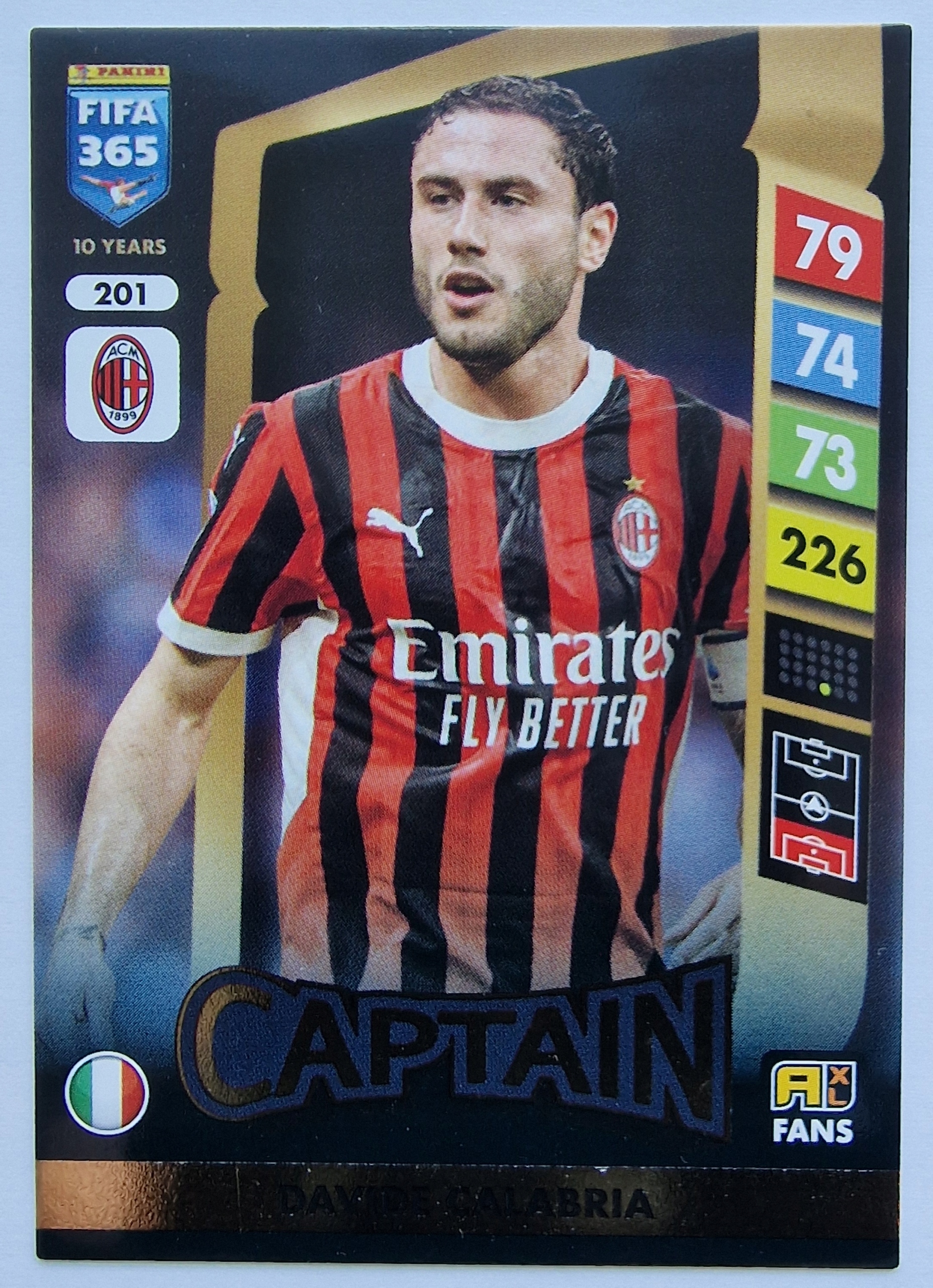 2025 Panini Fifa 365 Davide Calabria Ac Milan /SP3