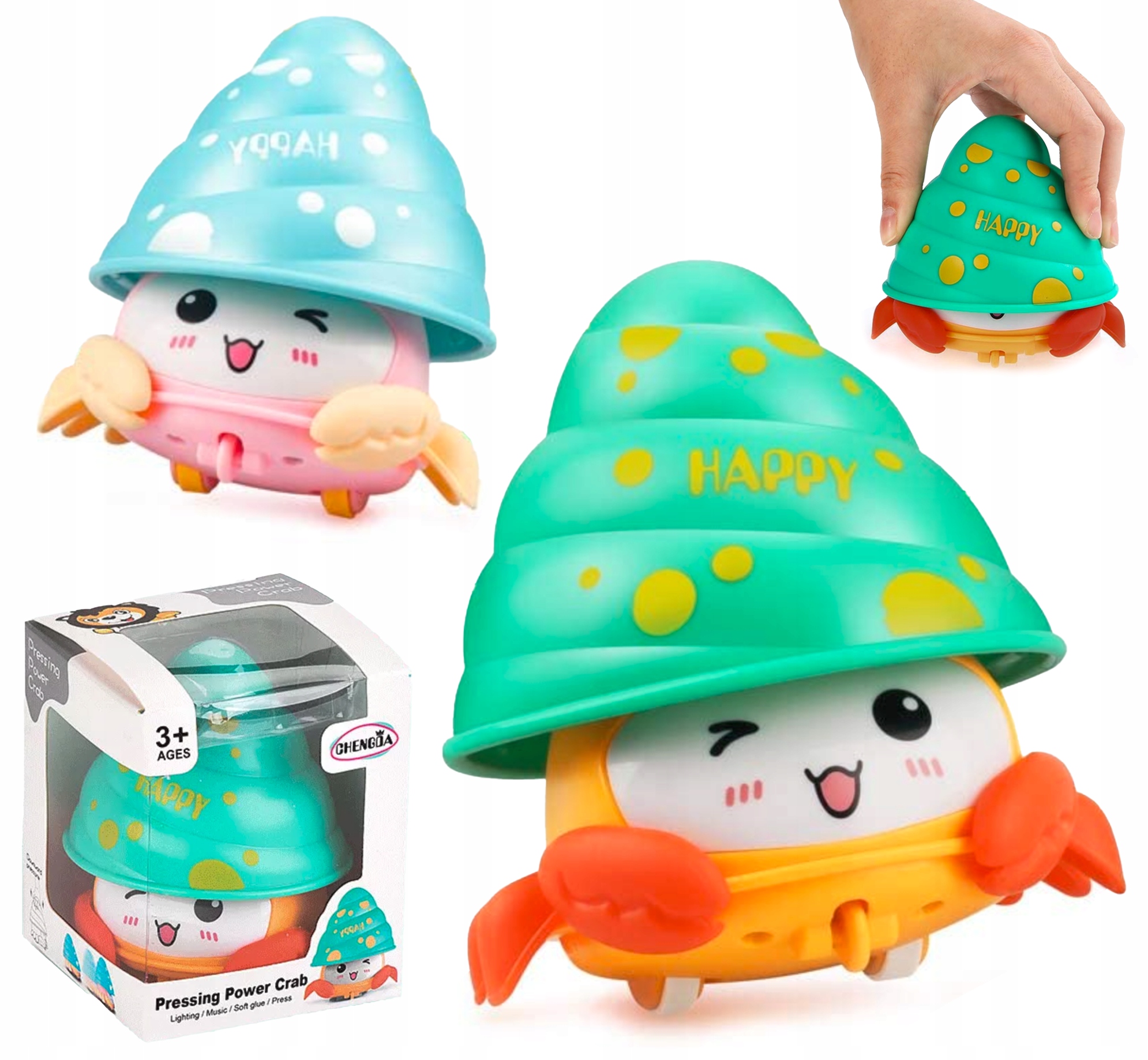 

interaktywny Krab w muszli pustelnik Krabik gryzak