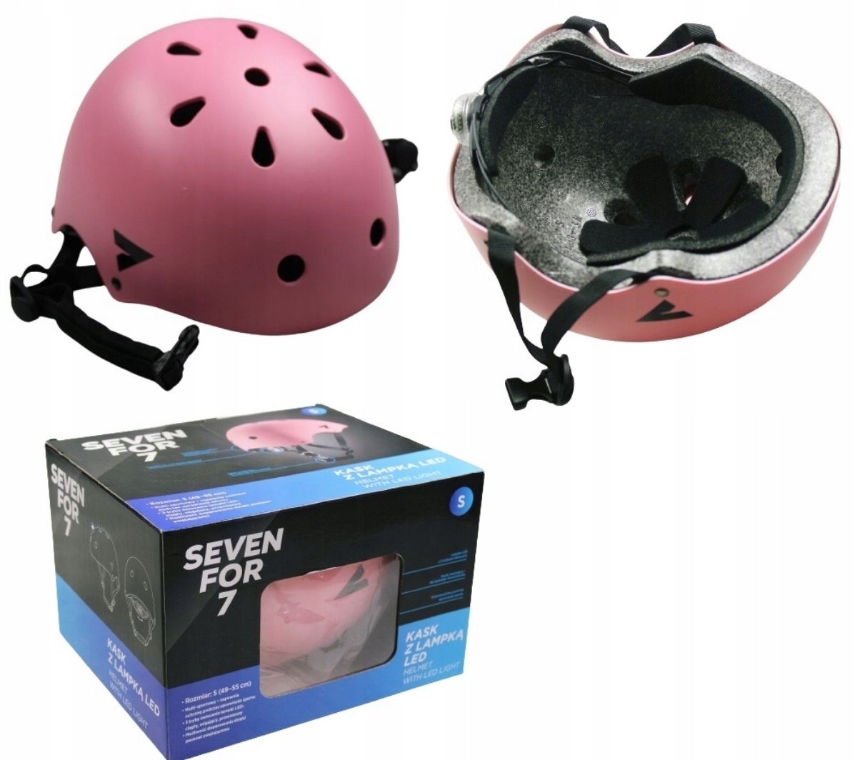 Kask Seven For 7 M 54-59 cm róże