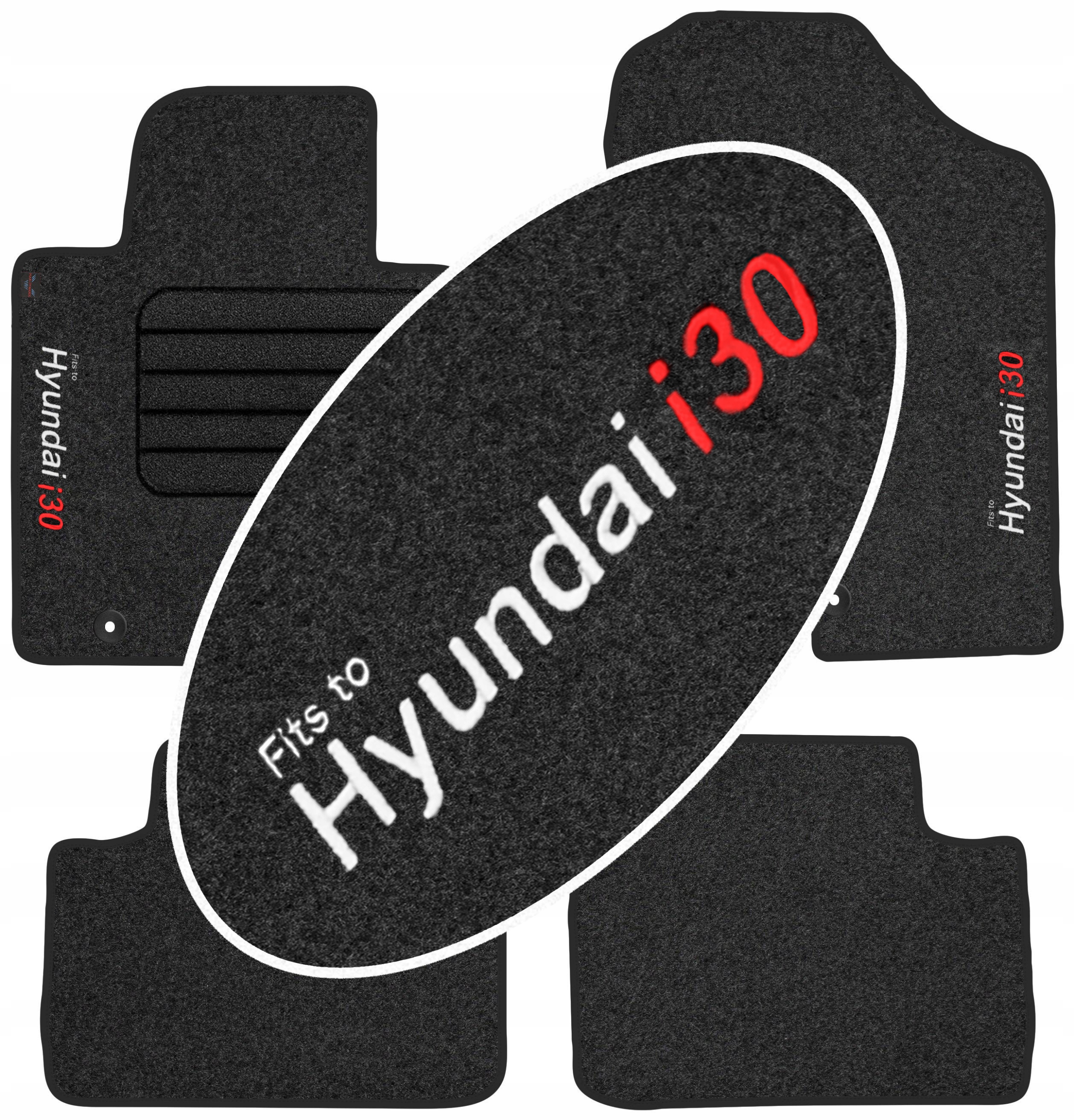 

Hyundai i30 II 2012-2017 Dywaniki welurowe