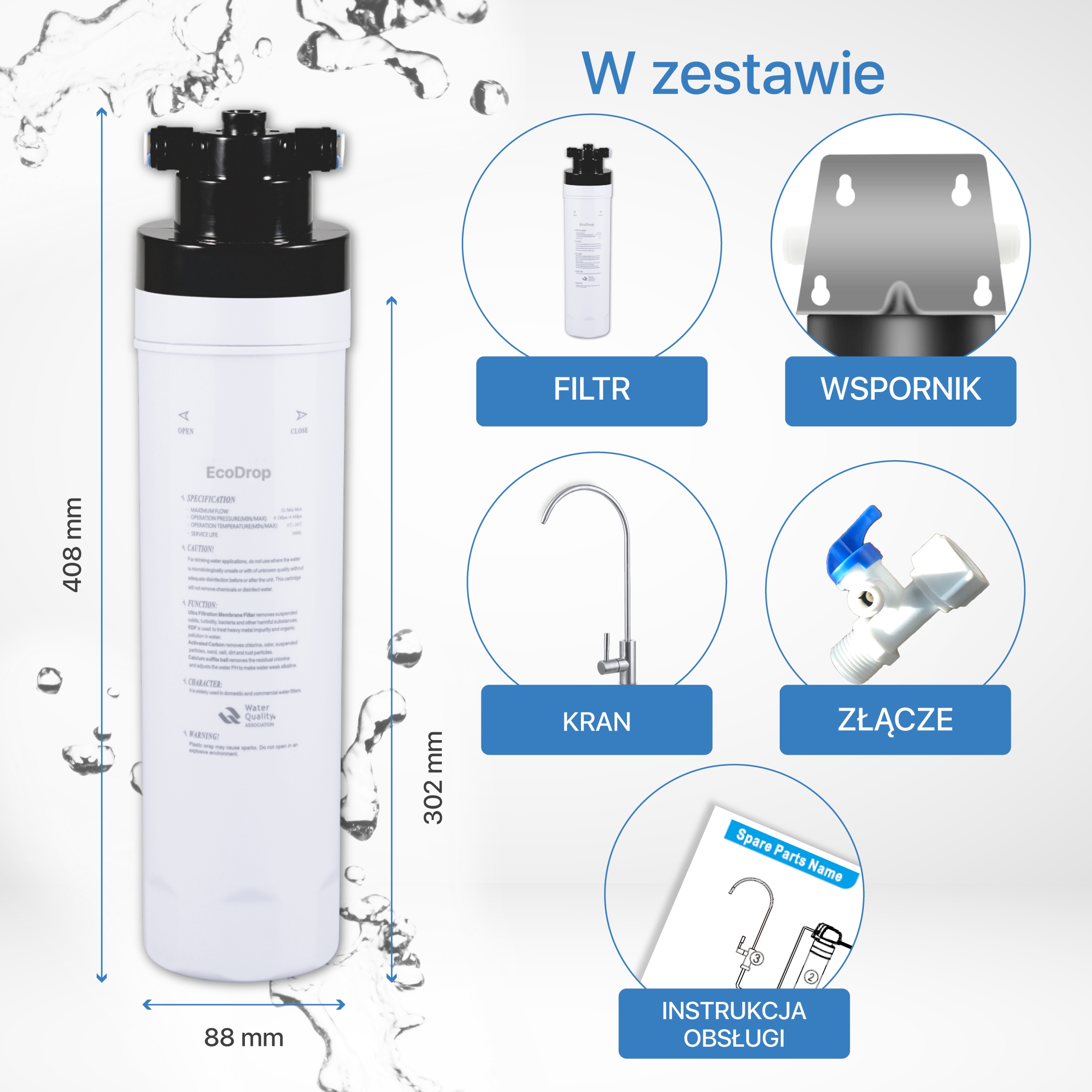 Filtr do wody Rulco EcoDrop EAN (GTIN) 5904610847312