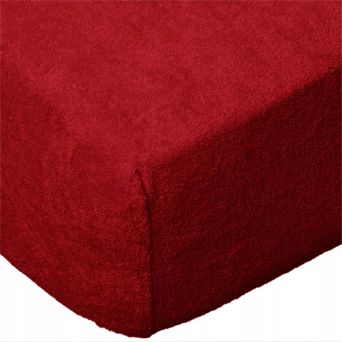 

Prześcieradło Frotte 140x200 wz. bordowy