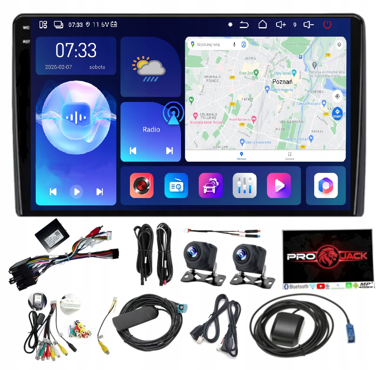Autorádio Gps Android Bt Alfa Romeo 159 2005-2011 Carplay Wifi Usb 6/128GB Sim