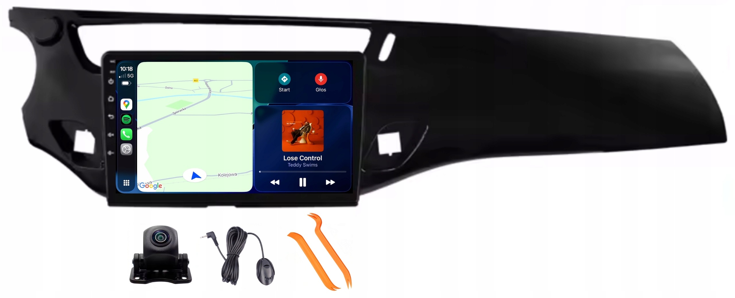 Radio Android Nawigacja Qled Carplay Lte Gps Dsp Citroen C3 DS3 09-16