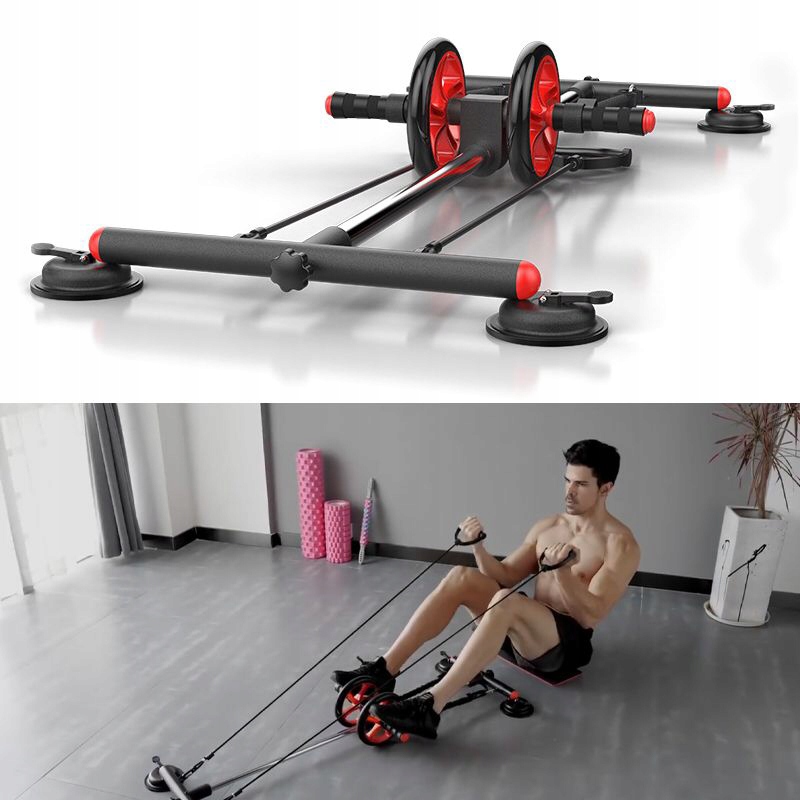 

Roller z podstawą do ćwiczeń mięśni brzucha czarny