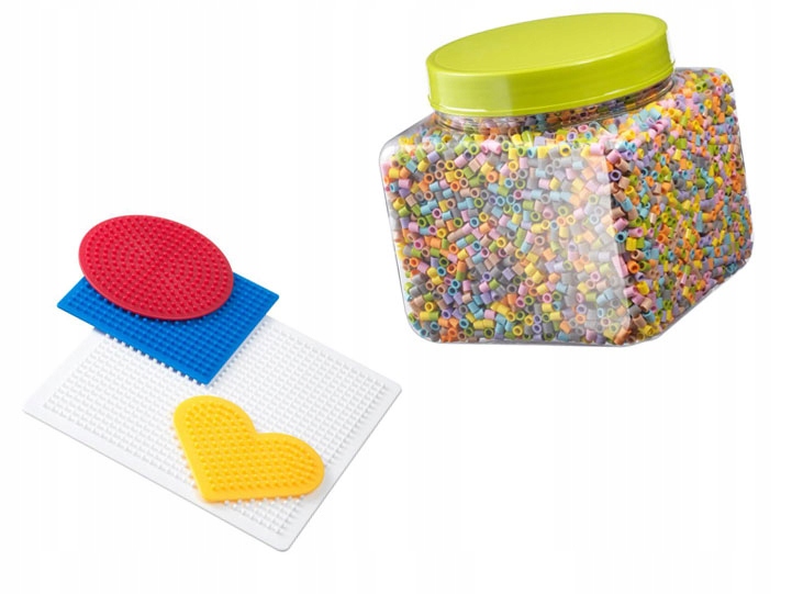 

Koraliki Pyssla pastel do prasowania szablony Ikea