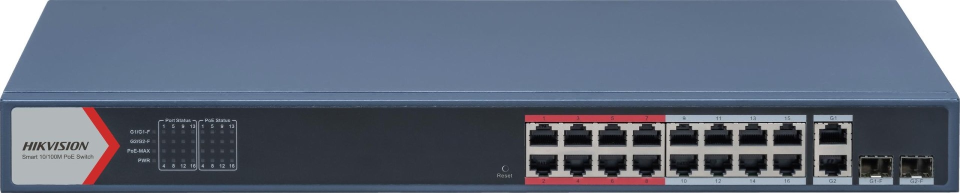 Prepínač Poe Hikvision DS-3E1318P-EI(B)