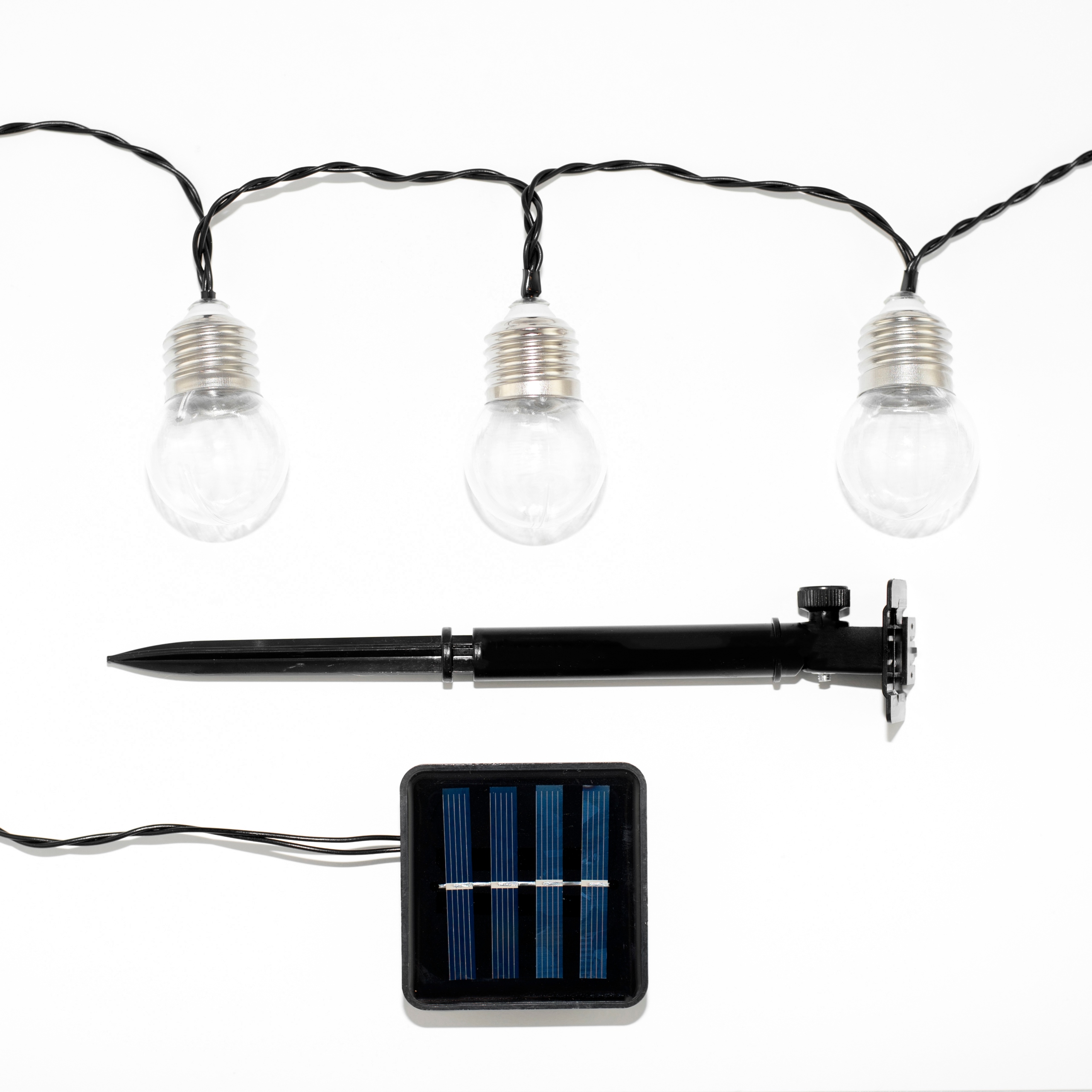 LAMPKI OGRODOWE SOLARNE GIRLANDA 20LED - 5,8m Kolor dominujący biały