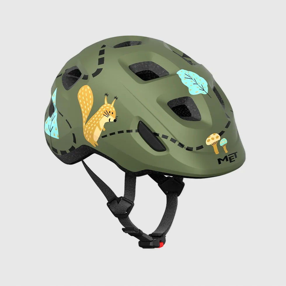 Kask Dziecięcy Rowerowy Met Hooray green forest matt S ((52-55 cm) Met