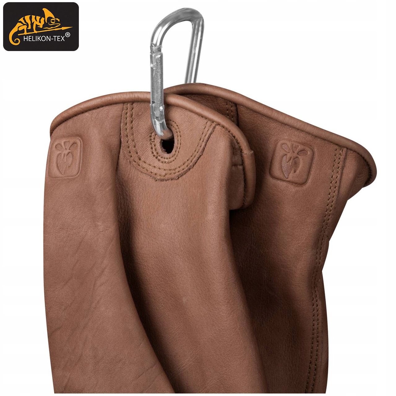 HELIKON RĘKAWICE LUMBER Skórzane Skóra Brązowe Rozmiar M