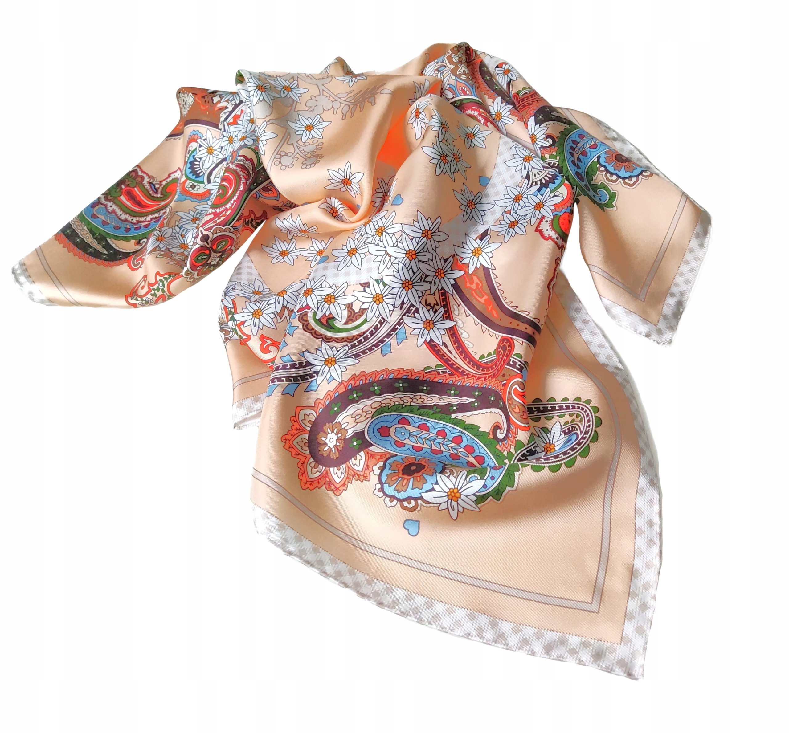 100% Hedvábný Značkový Šátek, Prémiová Kvalita