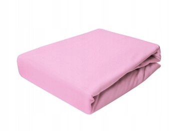 

Prześcieradło Jersey bez gumki Różowe 200x220