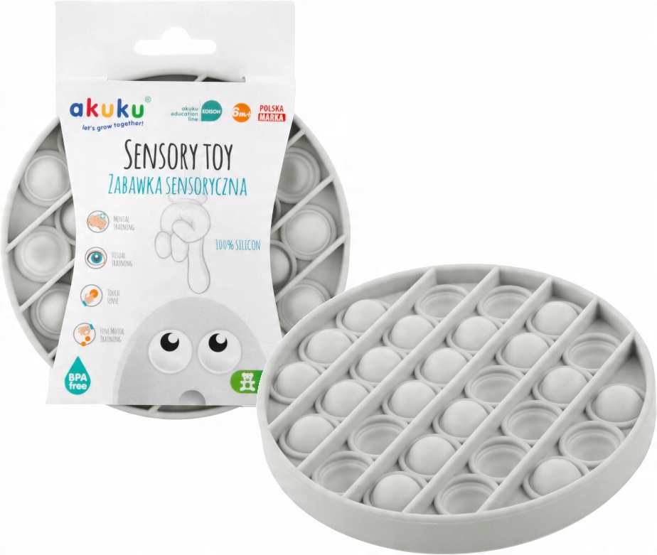 

Akuku Zabawka Sensoryczna Pop It Push Bubble Kółko
