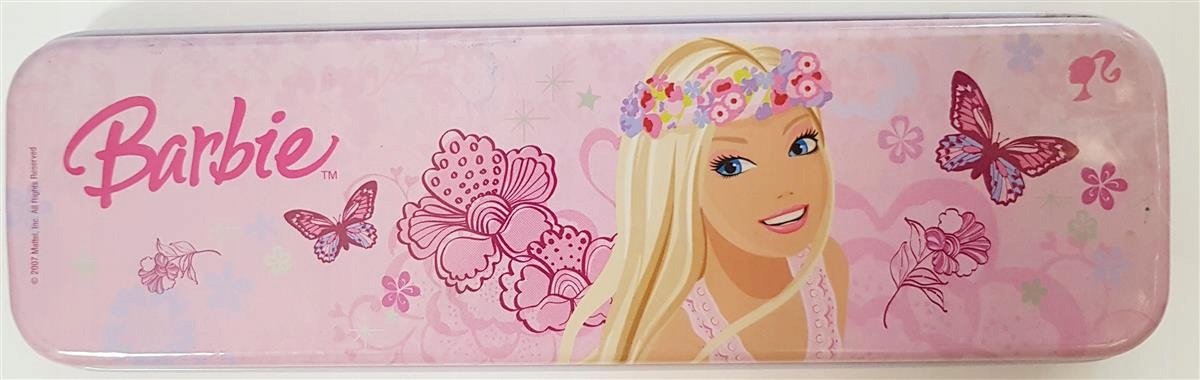 PIÓRNIK SZKOLNY METALOWY BARBIE