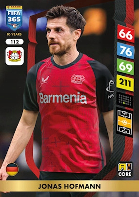2025 Panini Adrenalyn XL Fifa 365 112 Jonas Hofmann