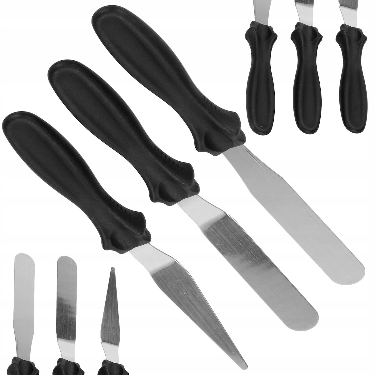 

3x Szpatułki Do Dekoracji Łopatki Cukiernicze 23cm