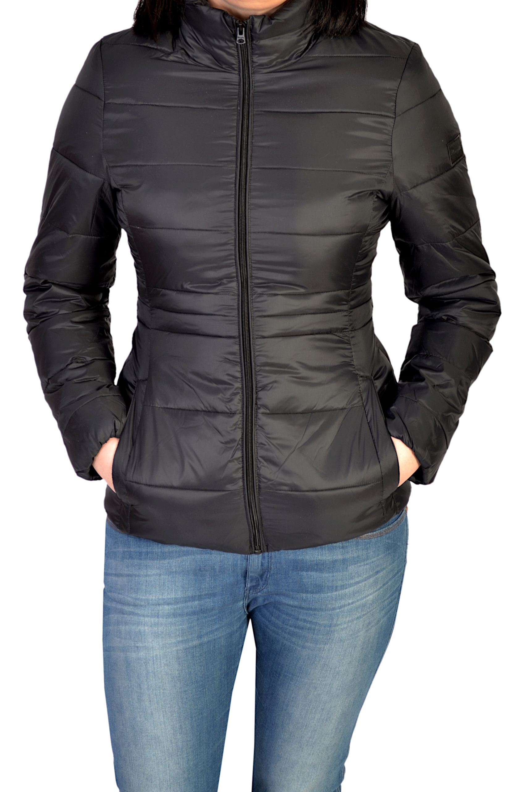 Wrangler Černá Prošívaná Bunda