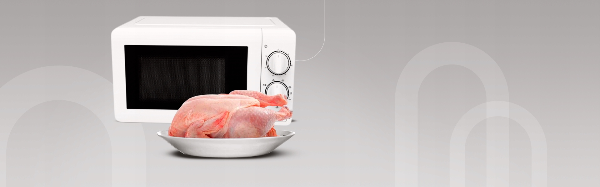 BIAŁA KUCHENKA MIKROFALOWA UD MIKROFALÓWKA MIKROFALA GRILL WOLNOSTOJĄCA Pojemność 20 l