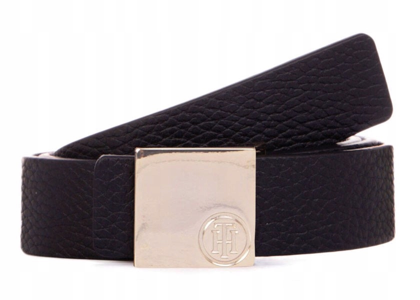 Tommy Hilfiger Pásek Plaque Belt 90 cm Plaque Belt 902midni 90 JZ16