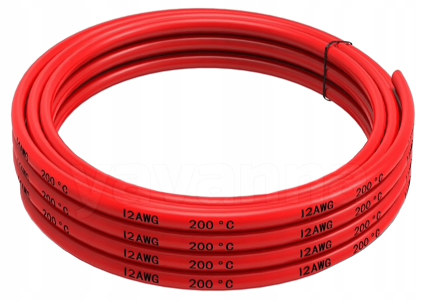 

Przewód silikonowy 12 Awg czerwony 1mb