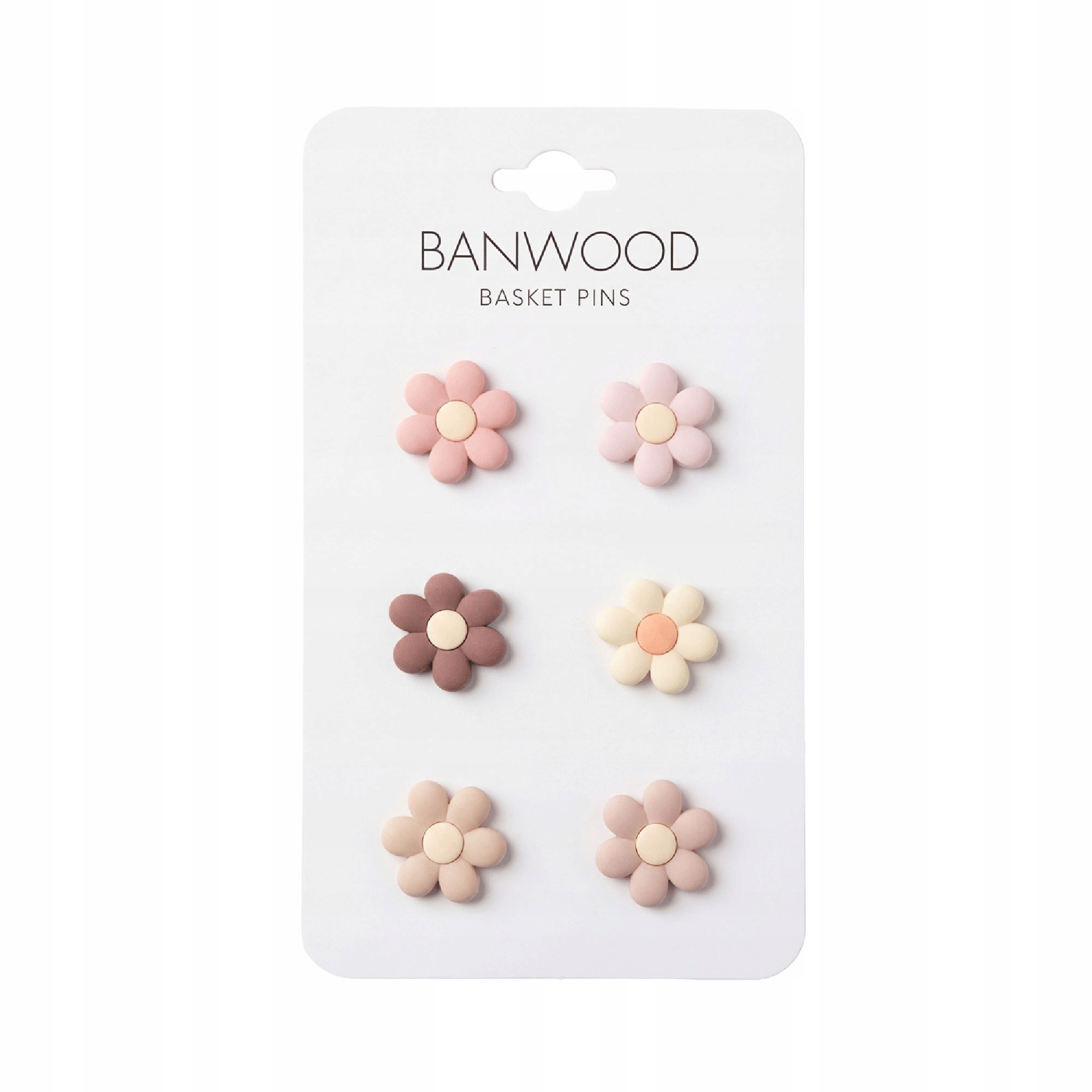 BANWOOD ozdoby na košík Pin & Ride - FLOWERS (6ks)