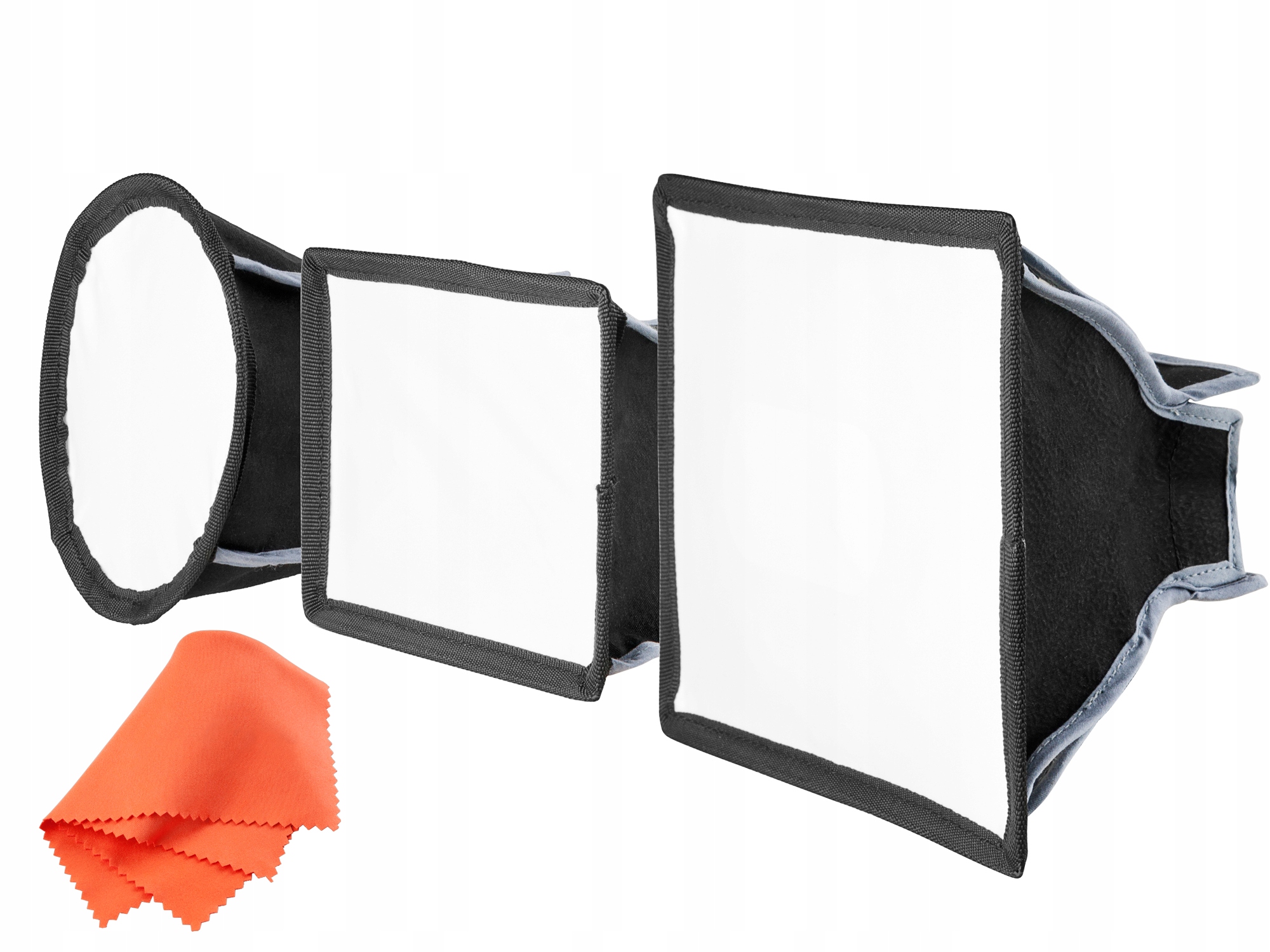 Microbox: 3 softboxy pro reportážní lampy, sada