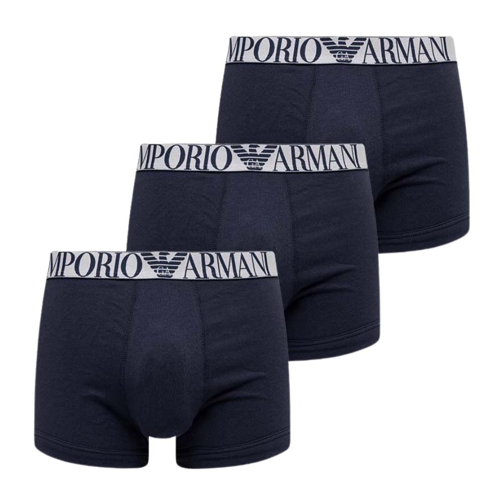 Emporio Armani Modrý set boxerek 3PACK S