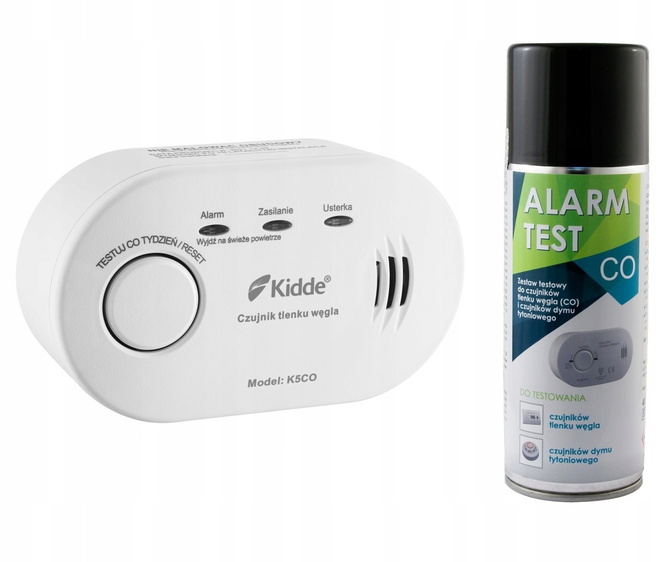 CERTYFIKOWANY Czujnik tlenku węgla z testerem