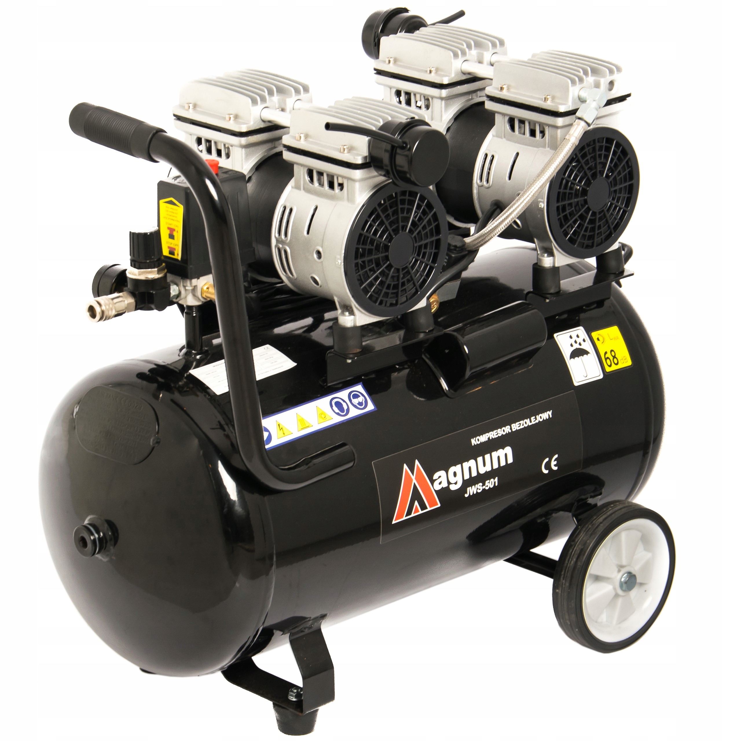 

Kompresor Bezolejowy Magnum Jws 501 Cichy 50 L