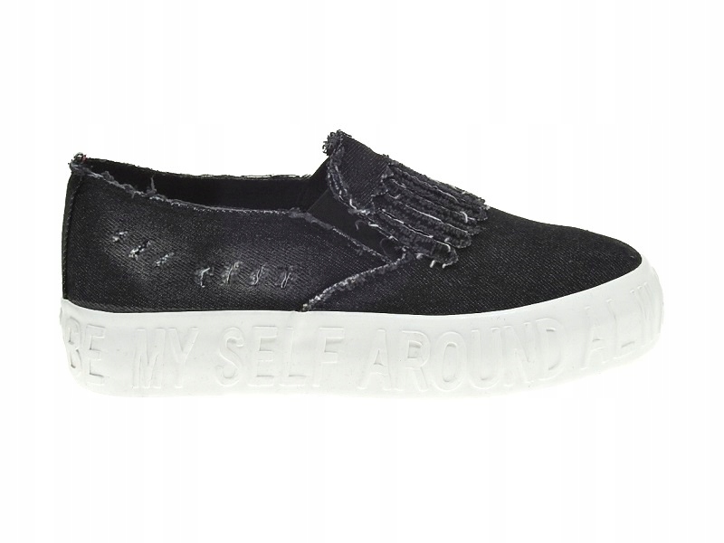 

Wsuwane Tenisówki Na Platformie JX-54 Black r.39