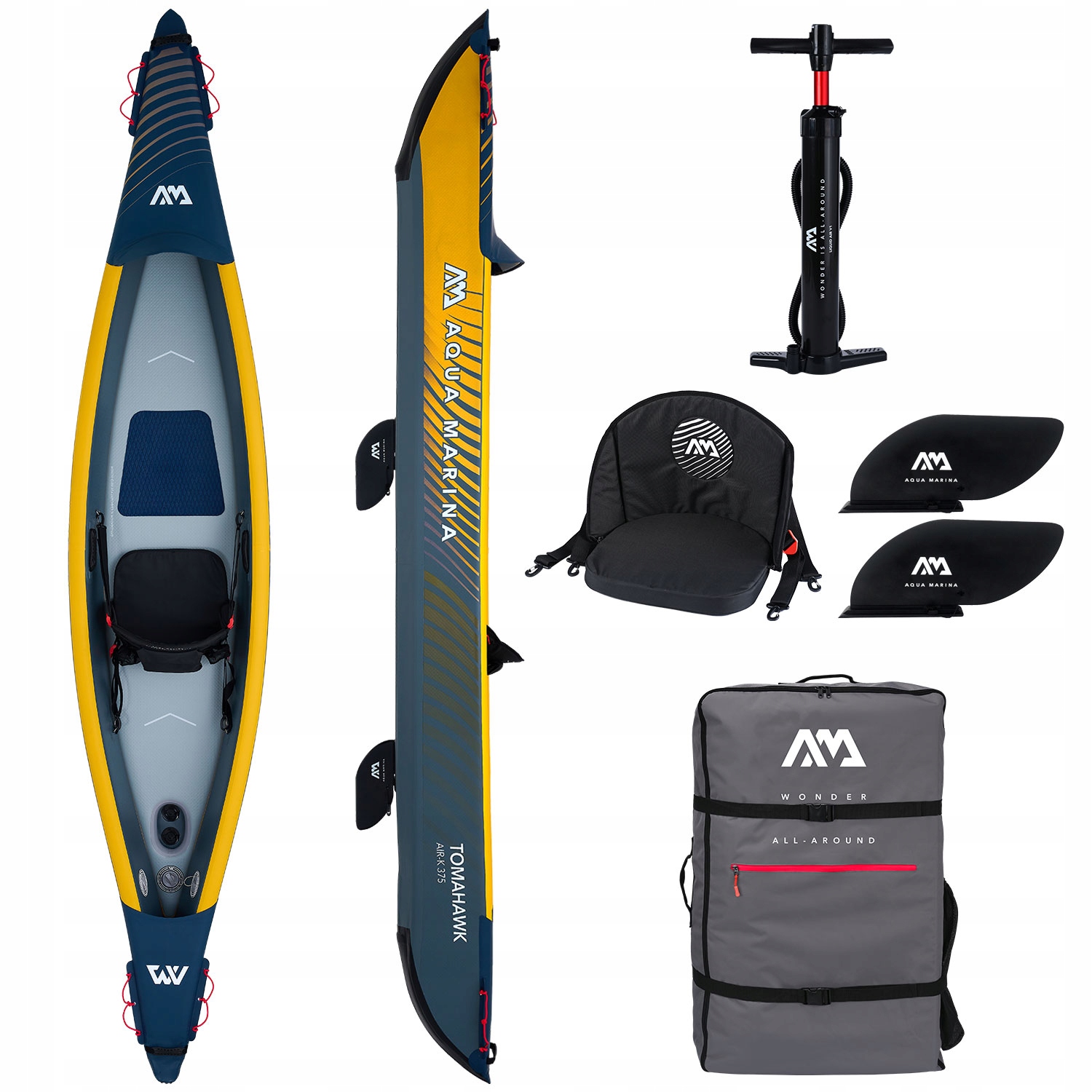 nafukovací kajak Aqua Marina Tomahawk Air-K375 375 CM