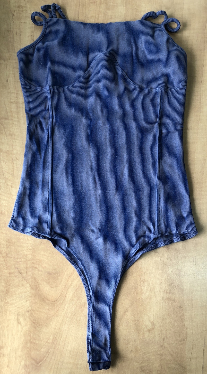 1B0A28 P28 BOOHOO PLUS FIOLETOWE PRĄŻKOWANE BODY 3XL Dekolt kwadratowy