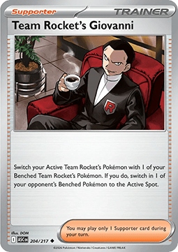 Ascended Heroes 204/217 Team Rocket's Giovanni