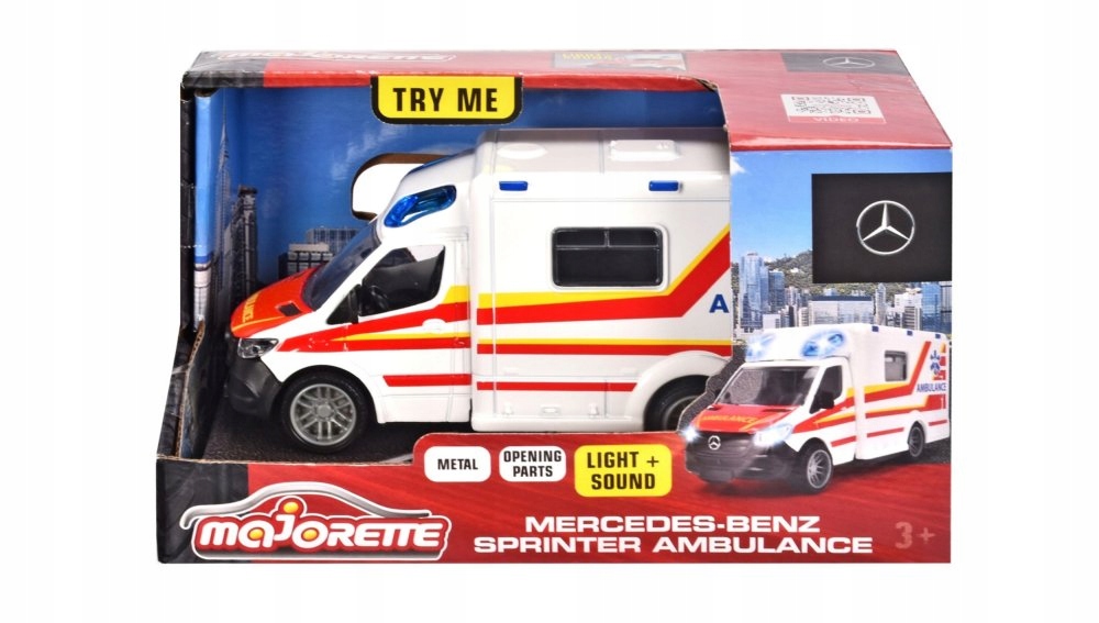 

Majorette Ambulans Auto Karetka Pogotowia Św/dźw