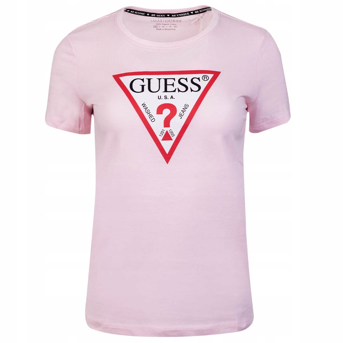 

Guess Koszulka Damska T-shirt Original Pink r. M