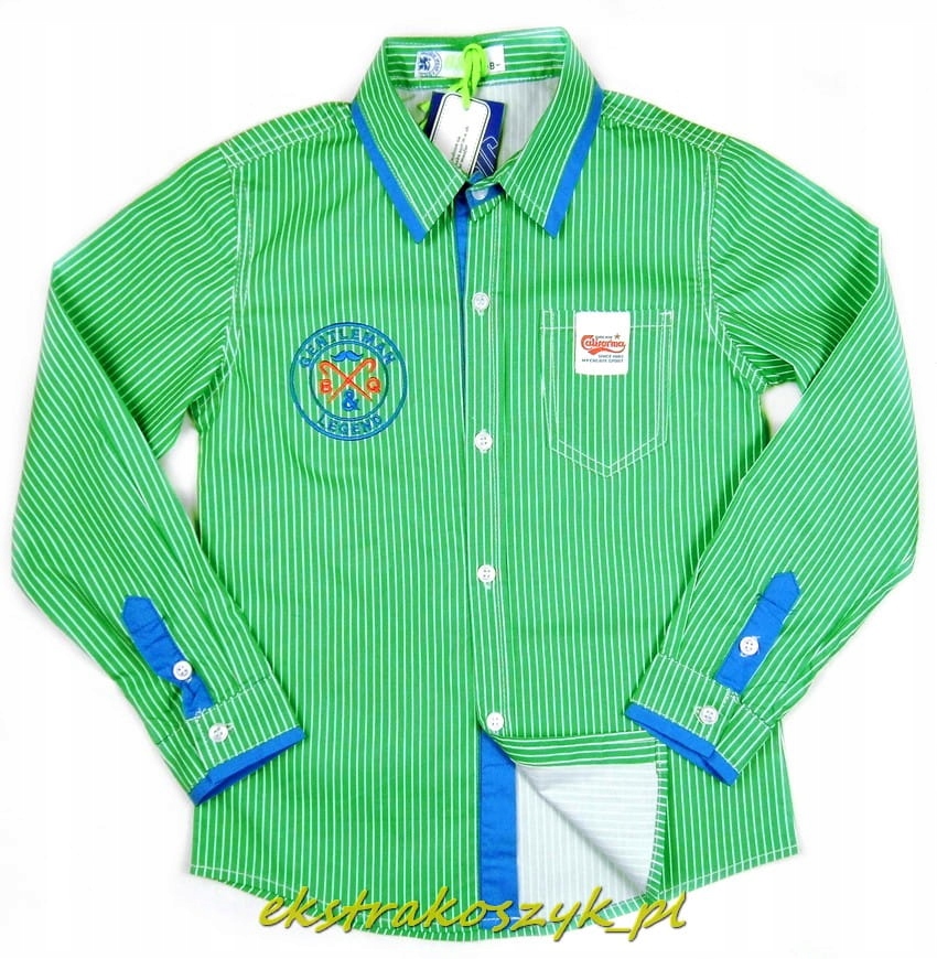 

9620 koszula w paski *legend* 6A green