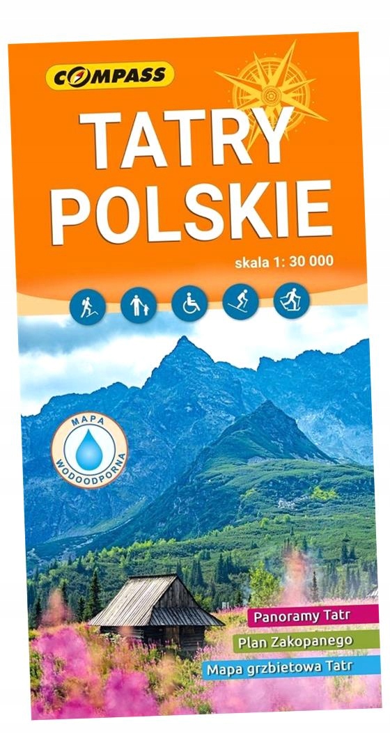 MAPA - TATRY POLSKIE 1:30 000 PRACA ZBIOROWA