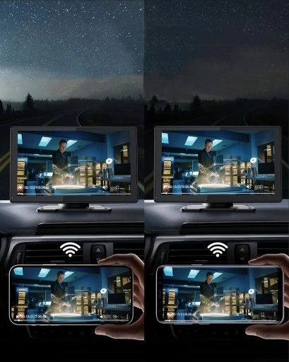 RADIO STACJA MULTIMEDIALNA MONITOR ANDROID AUTO APPLE CARPLAY DVR 2 KAMERA Głębokość produktu 18 cm