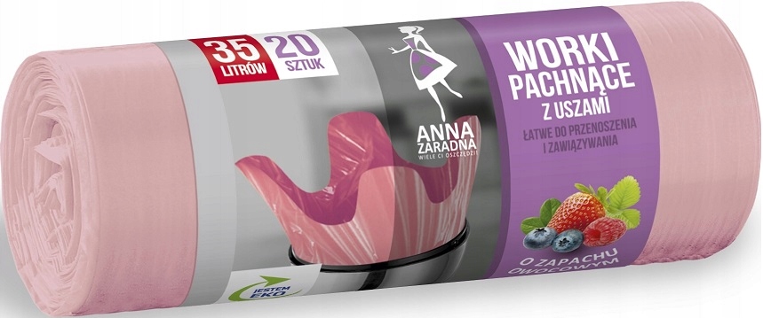 

Az Worki Na Śmieci z Uszami Zapach Owocowy 35L